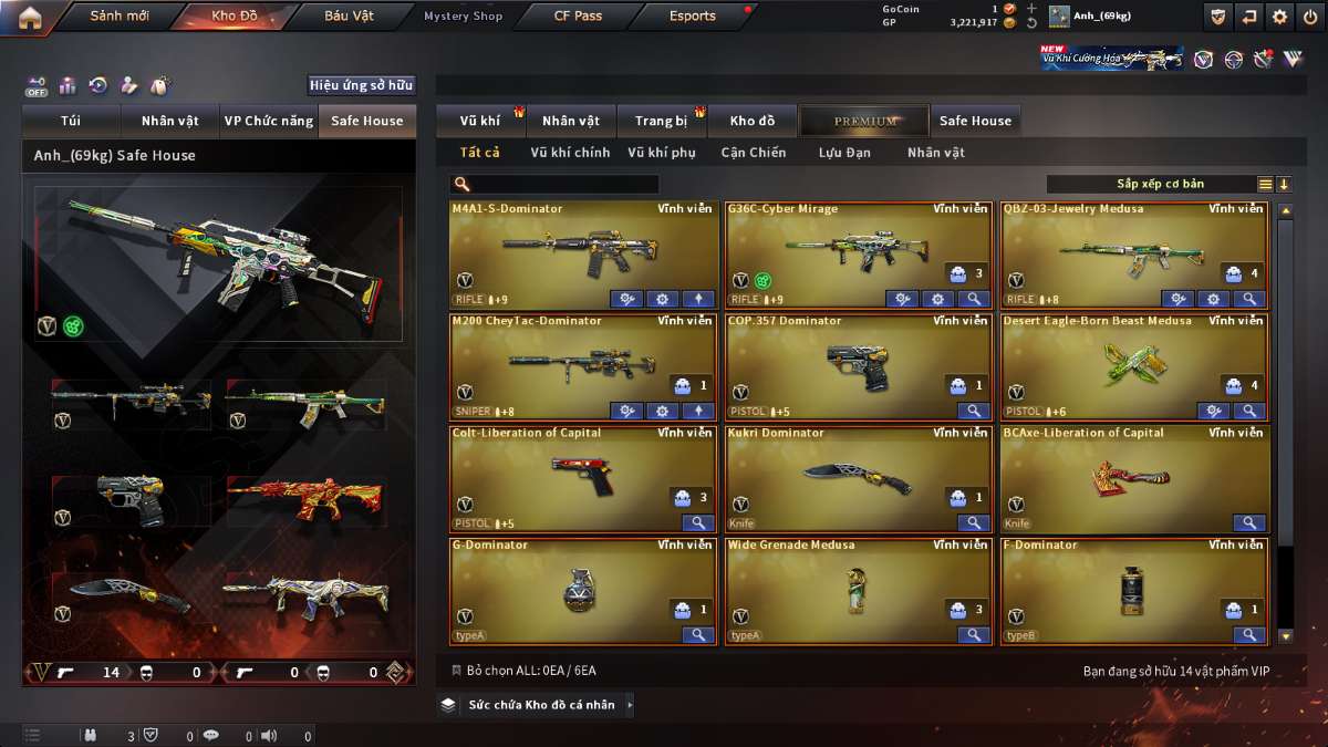 shop acc cf uy tin gia re